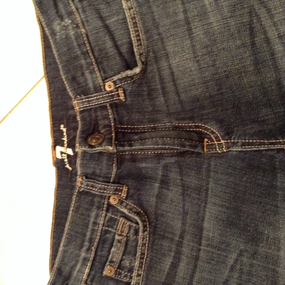 Girls designer 7 for all Mankind denim shorts